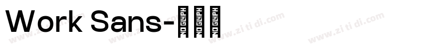 Work Sans字体转换